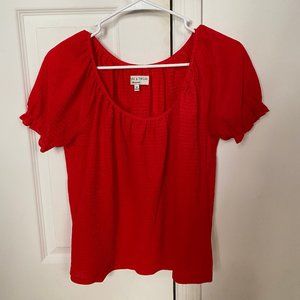 Madewell Red Blouse